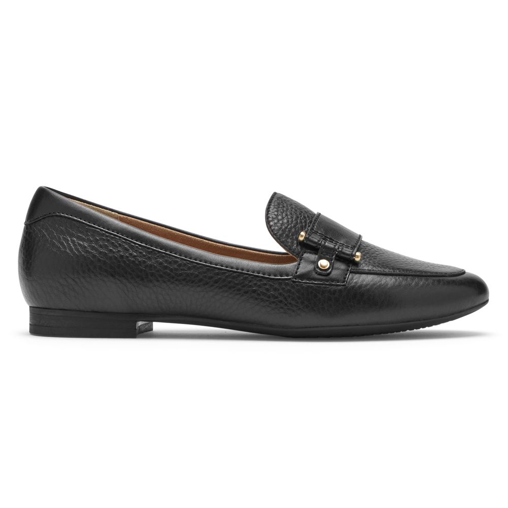 Rockport Canada Total Motion Tavia Belt - Womens Loafers Black (ERI671284)